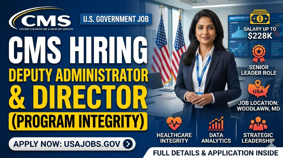 CMS Hiring Deputy Administrator & Director (Program Integrity) in USA – Salary Up to $228K
