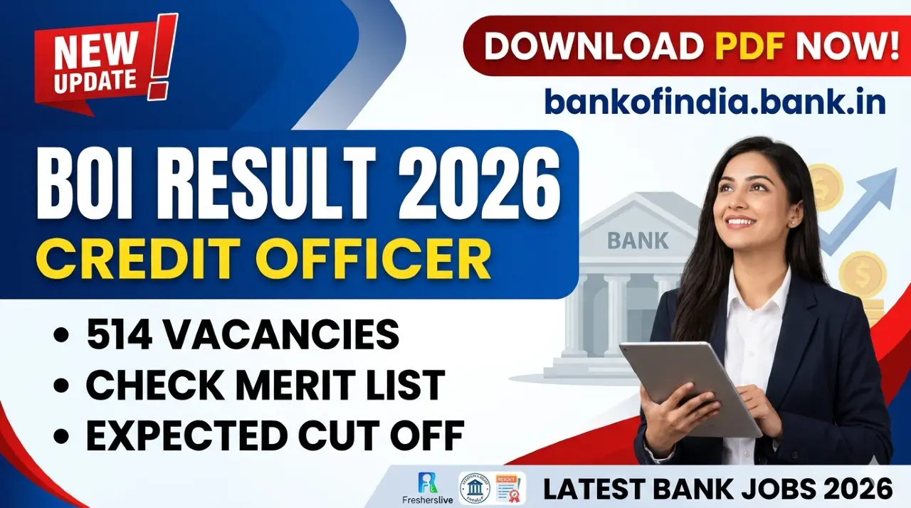 Bank of India Credit Officer Result 2026: Download Merit List PDF, Expected Cut Off, and Selection Process
