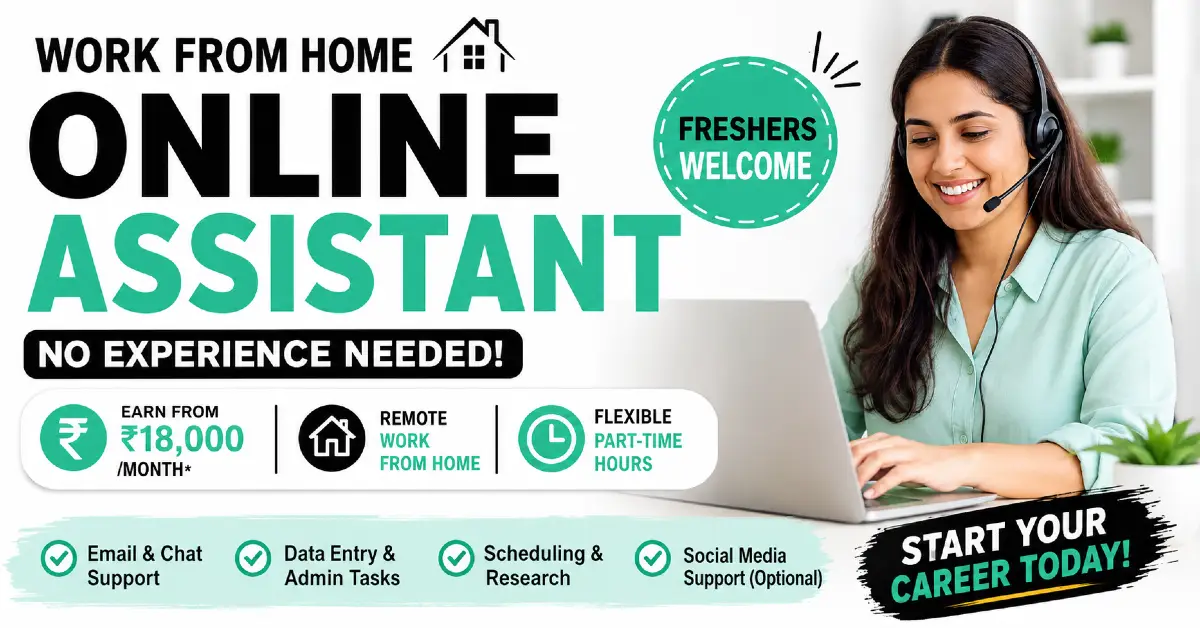 Work From Home Assistant Job at Suncare Pharma (Part-Time); Freshers Can Apply, Check Eligibility, Salary